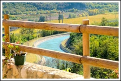 Agriturismo Al Castel, Verona - La vista sulla Valdadige dal lato sud.